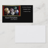 Carte De Visite Sphères de pierres gemmes - Boules de minéraux (Devant / Derrière)