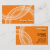 Carte De Visite Sphères de recouvrement - orange (Devant / Derrière)