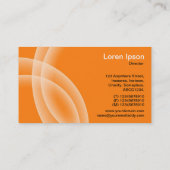 Carte De Visite Sphères de recouvrement - orange (Dos)