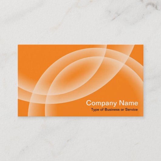 Carte De Visite Sphères de recouvrement - orange (Devant)