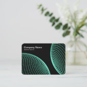 Carte De Visite Sphères interactives - Feux turquoise (Debout devant)