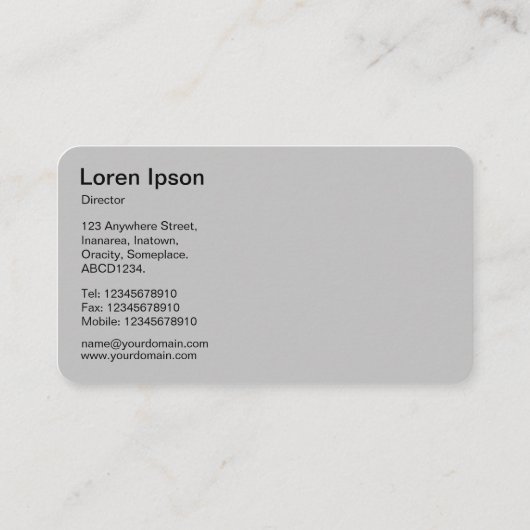 Carte De Visite Sphères interactives - Lumières ambrées (Dos)