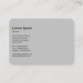 Carte De Visite Sphères interactives - Lumières magenta (Dos)