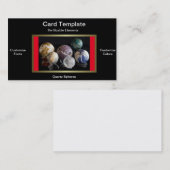 Carte De Visite Sphères minérales - Boules de pierres précieuses (Devant / Derrière)