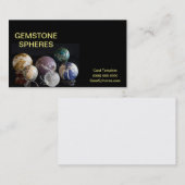 Carte De Visite Sphères minérales - sphères de pierre gemme (Devant / Derrière)