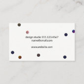 Carte De Visite Sphères texturées colorées artistiques (Dos)