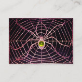 Carte De Visite SPIDER ET WEB Topaz Jaune Platine Noire (Dos)