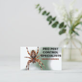 Carte De Visite Spider Photo Service de lutte antiparasitaire (Debout devant)