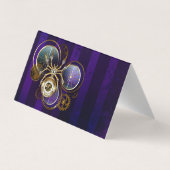 Carte De Visite Spider Steampunk sur Arrière - plan pourpre (Dos)