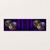 Carte De Visite Spider Steampunk sur Arrière - plan pourpre (Extérieur déplié)