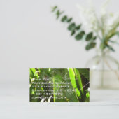 Carte De Visite Spiderweb in Tropical Leaves Nature (Debout devant)