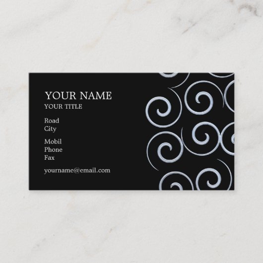 Carte de visite spiral (Devant)