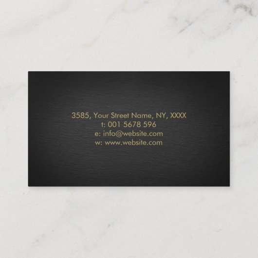 Carte De Visite Spiral de l'Infinity (Dos)