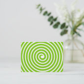 Carte De Visite Spiral Motif - Martian Vert et Blanc (Debout devant)