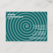 Carte De Visite Spiral - Nuances de Vert (Dos)