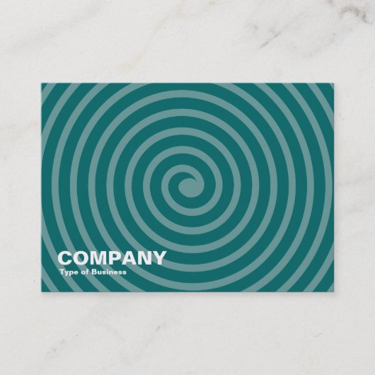Carte De Visite Spiral - Nuances de Vert (Devant)