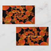 Carte De Visite Spiral oranges (Devant / Derrière)