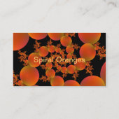 Carte De Visite Spiral oranges (Dos)