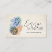 Carte De Visite Spiral to Butterfly | Wellness & Coaching (Devant)