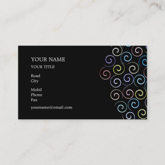 Carte de visite spirale (Devant)