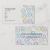 Carte de visite spirale (Devant / Derrière)