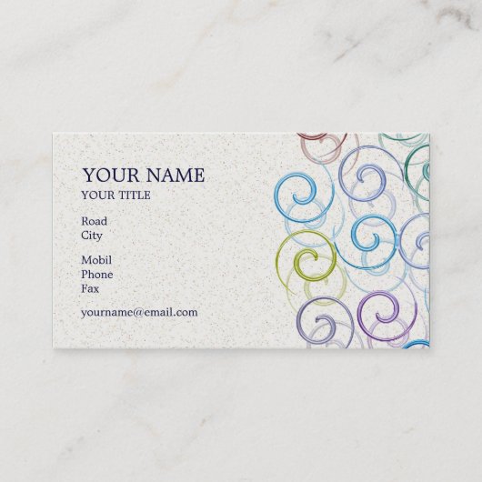 Carte de visite spirale (Devant)