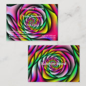 Carte De Visite Spirale arc-en-ciel (Devant / Derrière)