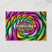 Carte De Visite Spirale arc-en-ciel (Dos)