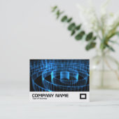 Carte De Visite Spirale bleue (Debout devant)