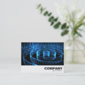 Carte De Visite Spirale bleue (Debout devant)