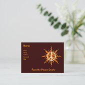 Carte De Visite Spirale de flamme de paix (Debout devant)