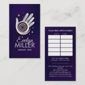 Carte De Visite Spirale d'énergie des mains de guérison - Pearl et (Devant / Derrière)