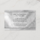 Carte De Visite Spirale d'or - Perle et argent (Dos)