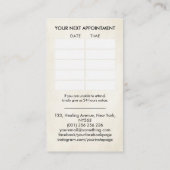 Carte De Visite Spirale énergétique des mains de guérison (Dos)