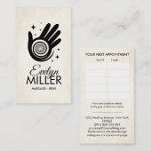 Carte De Visite Spirale énergétique des mains de guérison (Devant / Derrière)