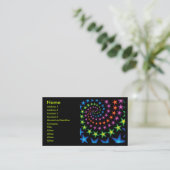 Carte De Visite spirale étoile (Debout devant)