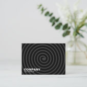 Carte De Visite Spirale - Noir et Gris (Debout devant)