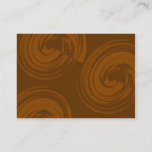 Carte De Visite Spirales au chocolat (Dos)