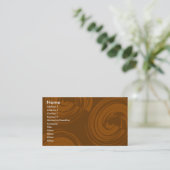 Carte De Visite Spirales au chocolat (Debout devant)