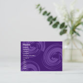 Carte De Visite Spirales pourpres - Violet (Debout devant)