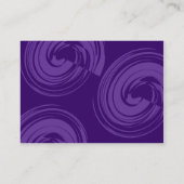 Carte De Visite Spirales pourpres - Violet (Dos)
