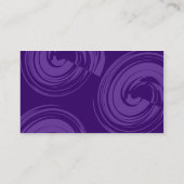 Carte De Visite Spirales pourpres - Violet (Dos)