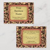 Carte De Visite Spirales sinueuses (Devant / Derrière)