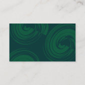 Carte De Visite Spirales vertes foncées (Dos)