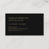 Carte De Visite Spiritual Advisor (Dos)