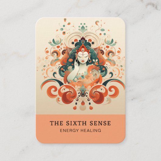 Carte de visite spirituel Energie Heiler Reiki (Devant)