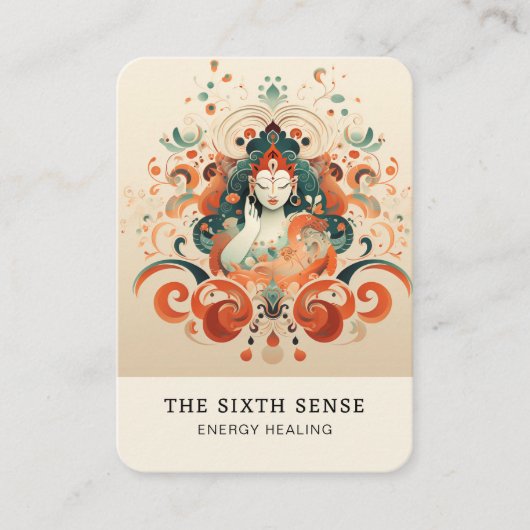 Carte de visite spirituel Energie Heiler Reiki (Devant)