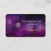Carte De Visite Spirituelle Ciel de Lune pourpre (Dos)