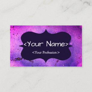 Carte de visite spirituelle personnalisable violet