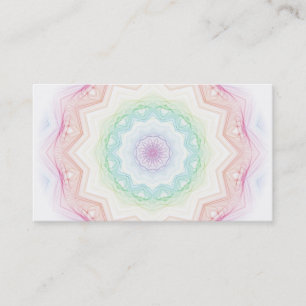 Carte De Visite Spirograph mou d'arc-en-ciel